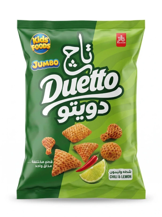 Kids Foods corn snack product packaging